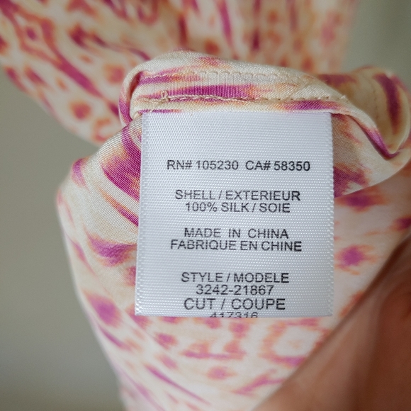 Joie Silk Tank Top Alena Ikat Print Size XS Sleeveless Blouse - Picture 15 of 16